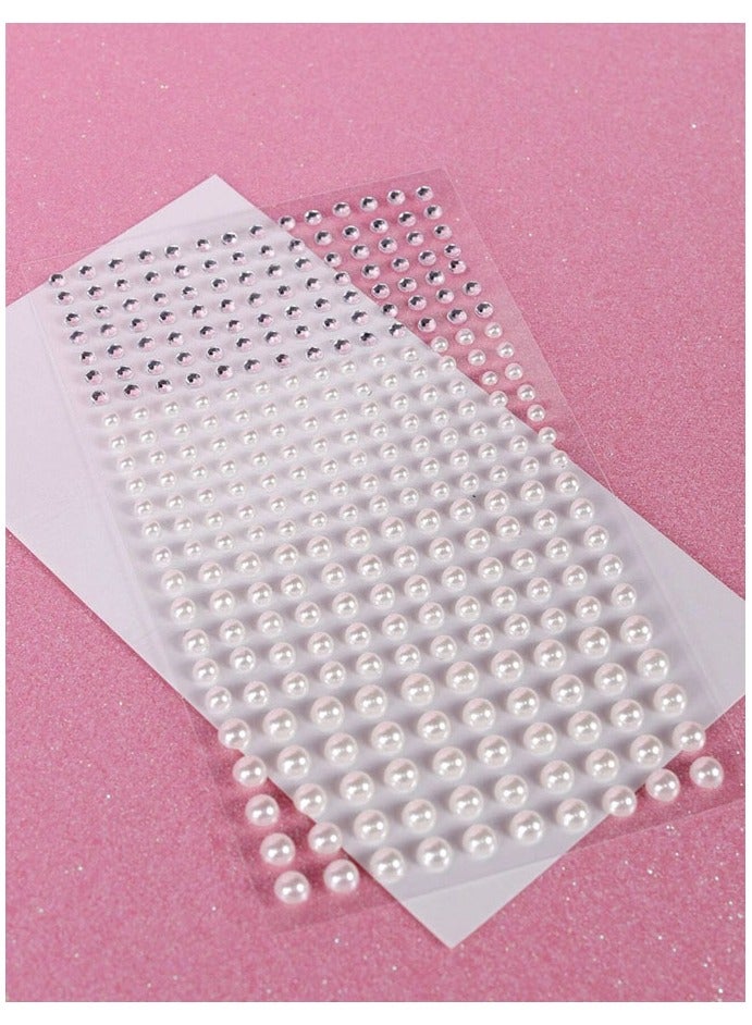 Self Adhesive Pearl Crystal Stones Face Body Tattoo Stickers Shiny Crystal Stones for Face Body Nail Decoration - Image 5