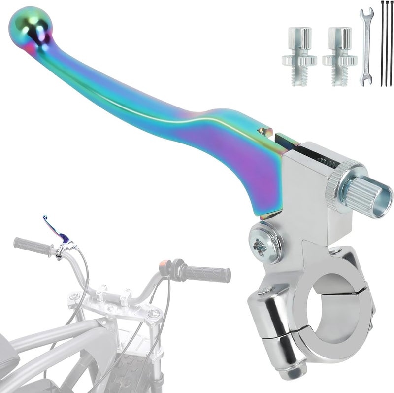 FVRITO Universal Motorcycle Clutch Lever Compatible with 110cc 125cc SSR125 KLX110 CRF50 CRF70 XR70R Tao tao Pit Dirt Bike, 7/8 Handlebar Brake Lever for Coleman CT200U BT200X CC100X Mini Bike Parts - Image 1
