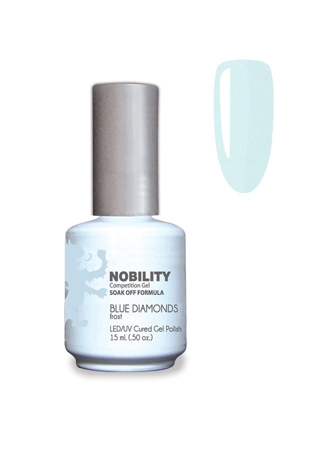 Lechat Gel Nail Polish 15 ml, Long Lasting, Chip Resistant, Requires Drying Under UV Led Lamp Blue Diamonds Nbgp105