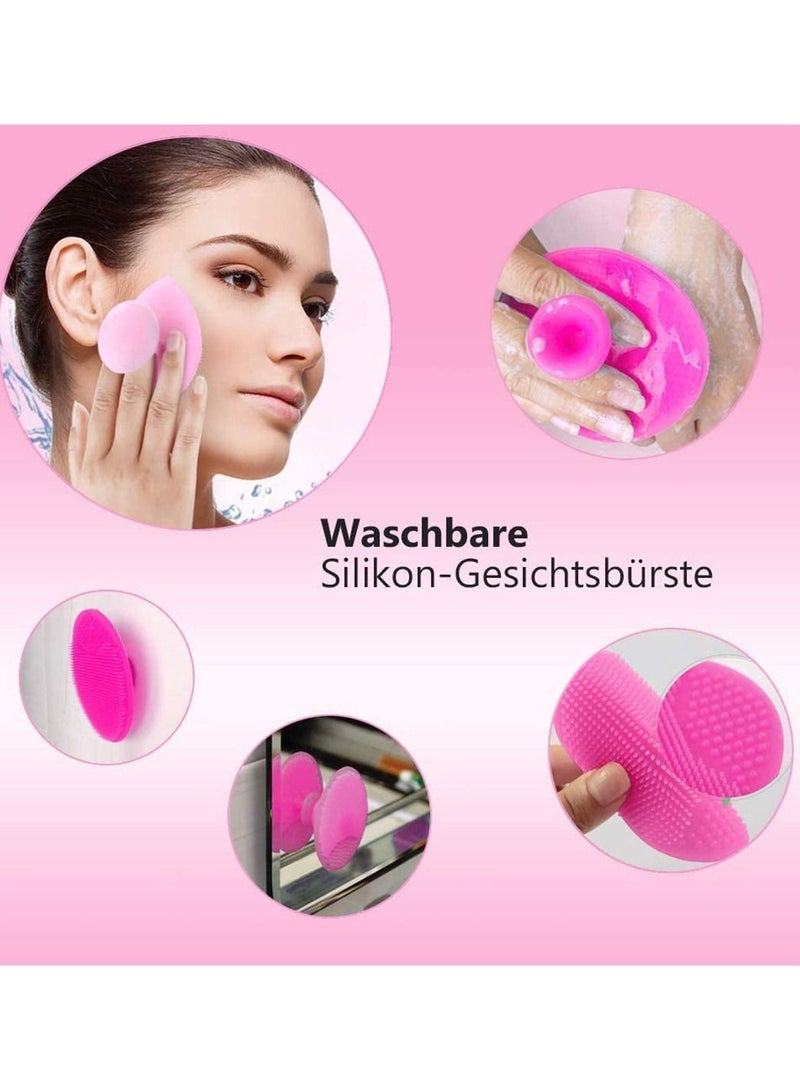 Y&D Silicone Facial Cupping Therapy Set Eye and Face Vacuum Massage Cup Kit Free Exfoliating Brush with a Sack for Neck Skin Anti-Wrinkle Anti-Aging Effect - Image 5