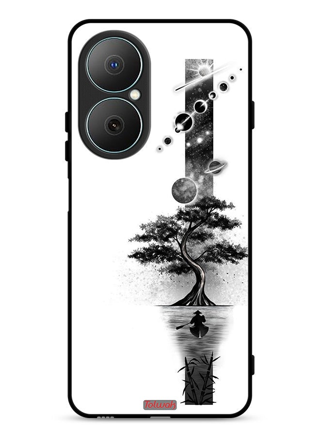 Tolwak Huawei Nova Y73 Protective Case Cover Earth Space Art