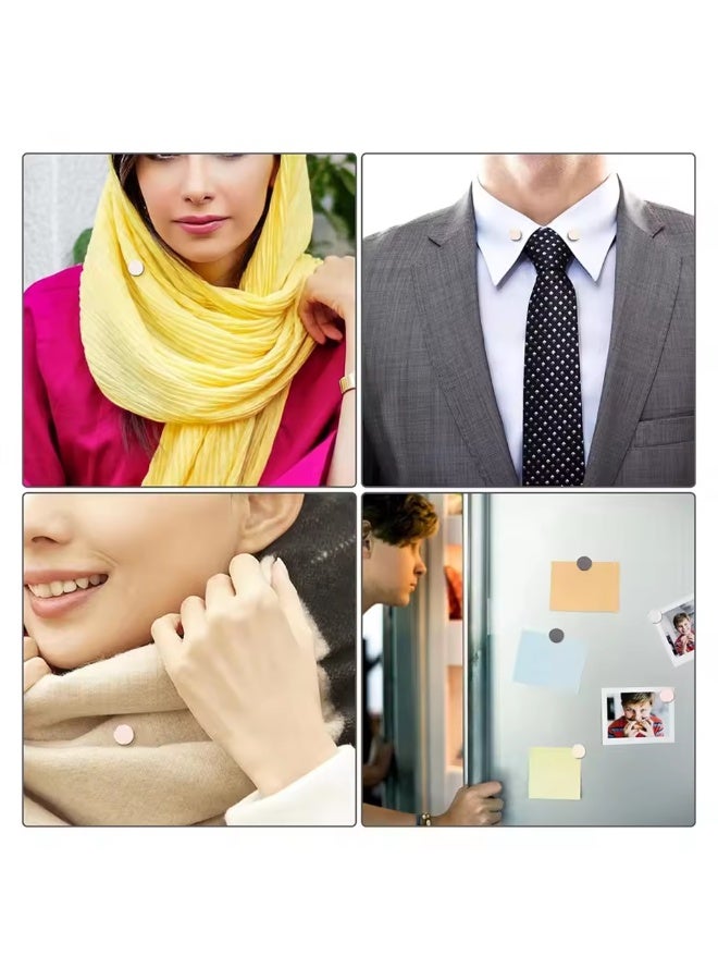 GoodBuy Set of two magnetic circle Hijab scarf women Turkish style pins - Image 3