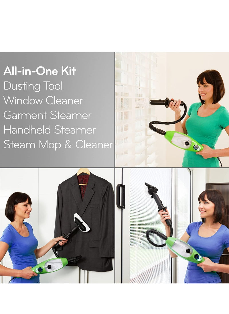 H2O - H2O Mop X5 Basic Floor Mop 5 in 1 Multifunction Hand Held Steam Cleaner for Home Use with 11 Piece Accessory Kit - Image 1