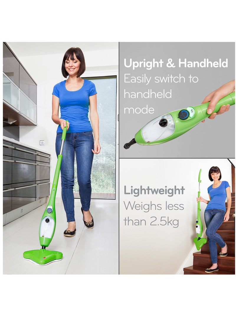 H2O - H2O Mop X5 Basic Floor Mop 5 in 1 Multifunction Hand Held Steam Cleaner for Home Use with 11 Piece Accessory Kit - Image 1
