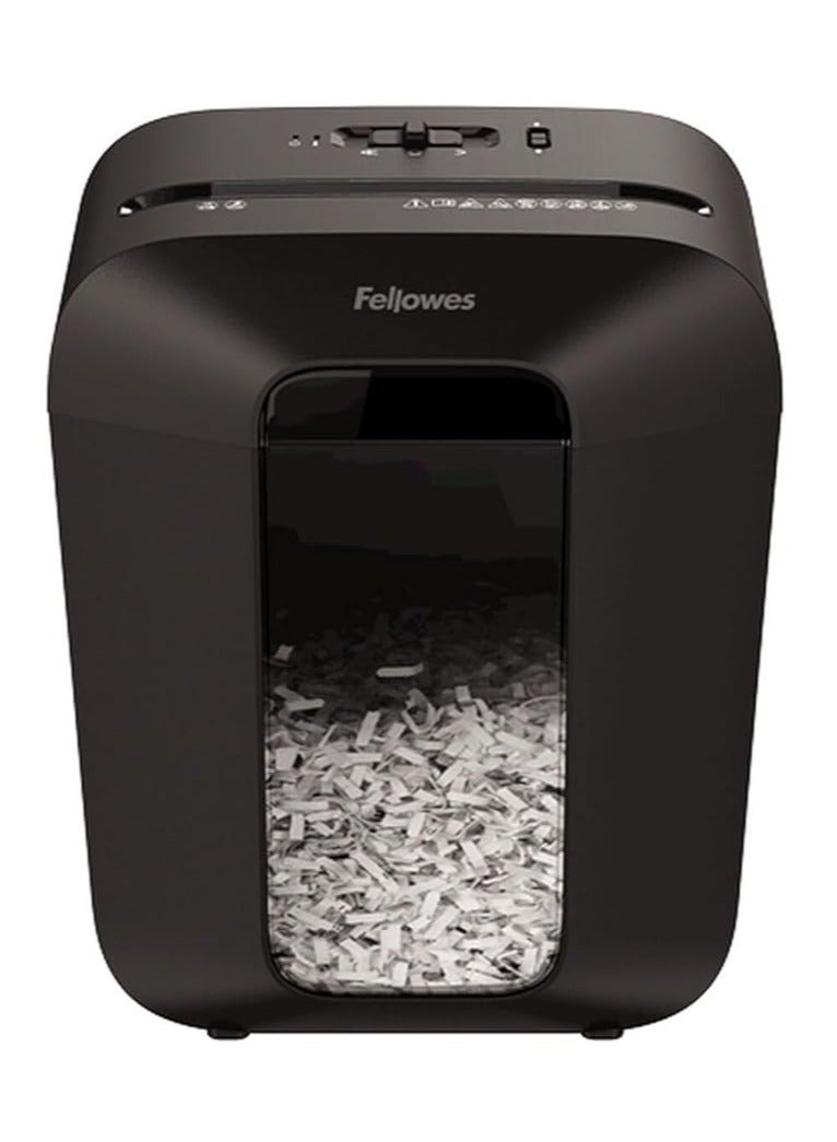 Fellowes Lx50 Cross Cut 9 Sheet Shredder - Black - Image 1