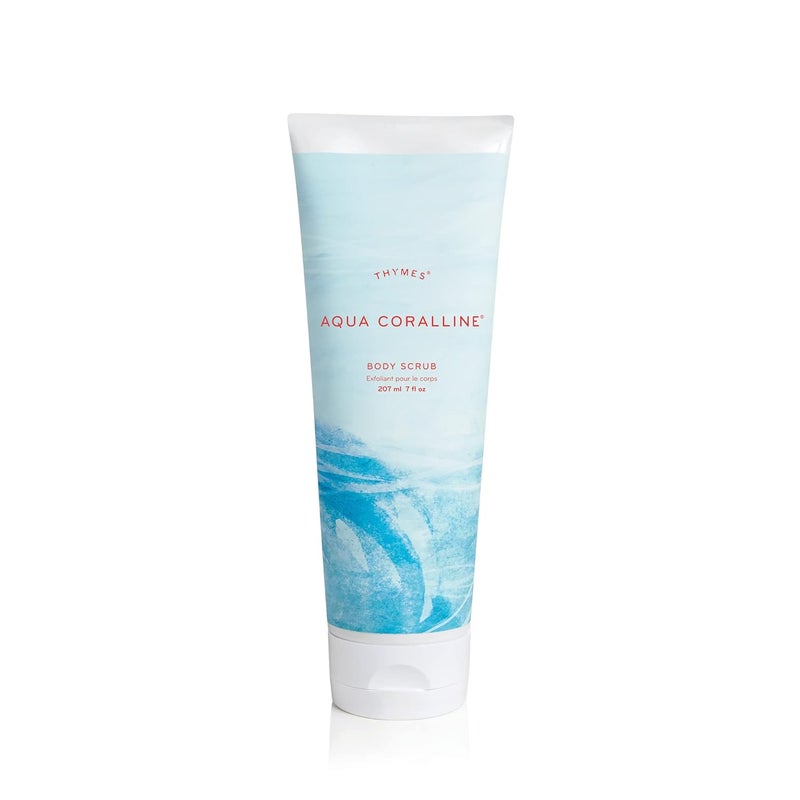 Thymes Thymes Aqua Coralline Body Scrub  Body Exfoliator for Skin Care Routine  Moisturizing and Exfoliating Body Scrub Face Scrub Foot Scrub or Hand Scrub 7 Fl Oz