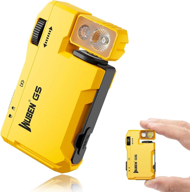 Wuben Multi-Color Magnetic EDC G5 Flashlight 400 Lumen Usb-c Rechargeable Keychain Hands for Camping, Car Repair, Home Use - Image 1
