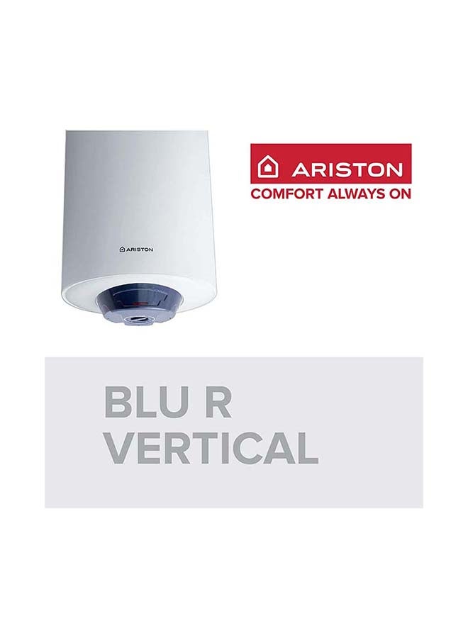 أريستون سخان مياه كهربائي بتصميم أفقي BLU-R 50 H أبيض/رمادي - Image 5