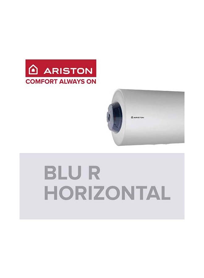 أريستون سخان مياه كهربائي بتصميم أفقي BLU-R 50 H أبيض/رمادي - Image 3