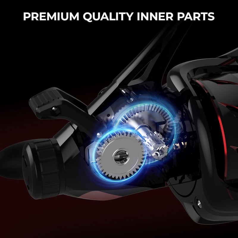 Kastking Sharky Baitfeeder III Spinning Reel 10+1 Shielded Stainless Steel BB - Carbon Fiber Drag for Live Liner Bait Fishing Action - Image 5