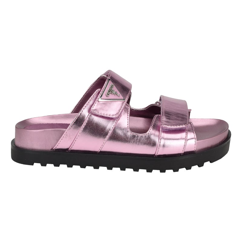 Guess Women's FABULA Flat Sandal, Medium Pink 660, 5 - Image 5