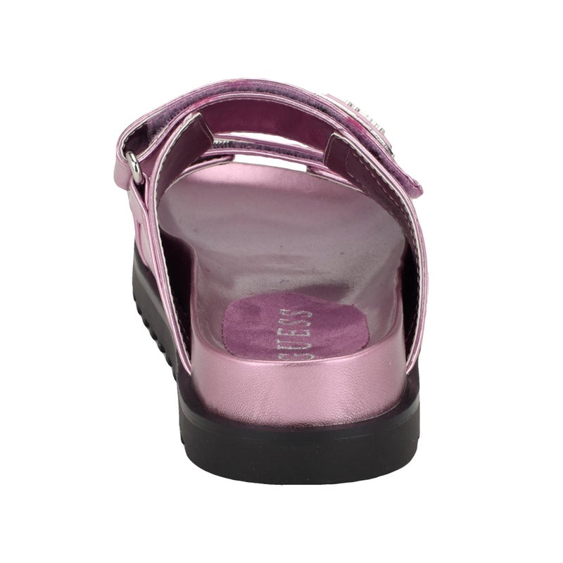 Guess Women's FABULA Flat Sandal, Medium Pink 660, 5 - Image 3