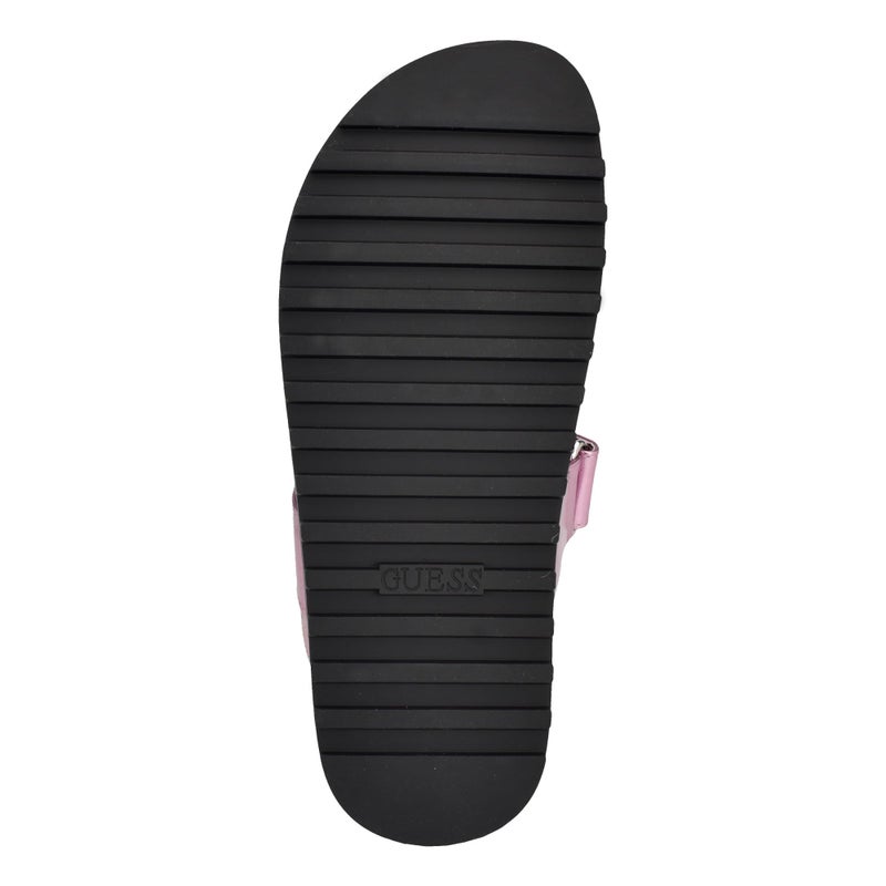 Guess Women's FABULA Flat Sandal, Medium Pink 660, 5 - Image 4