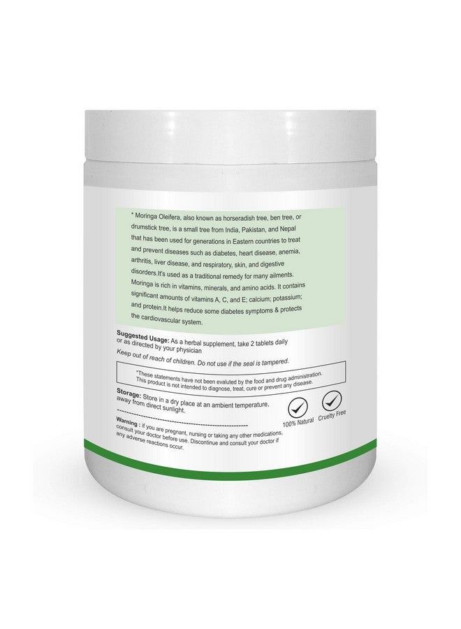 Herb Essential أقراص المورينغا الأساسية بالأعشاب، 500 ملغ، 1000 قرص | للصحة العامة والعافية، تعزيز الأيض - Image 2