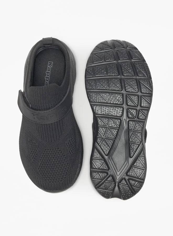Kappa Girls' Mesh Textured Slip-On Sports Shoes with Hook and Loop Closure