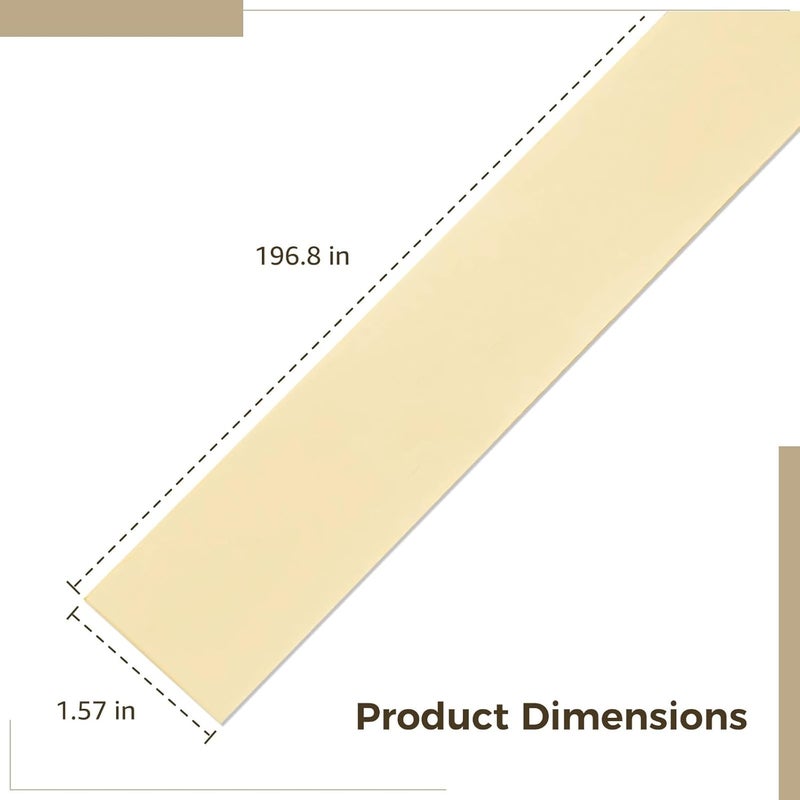 1.57X16.4Ft Self-Adhesive Stainless Steel Wall Trim With Golden Mirror Finish, Decorative Baseboard Border For Tiles, Mirrors, And Floors - Image 4