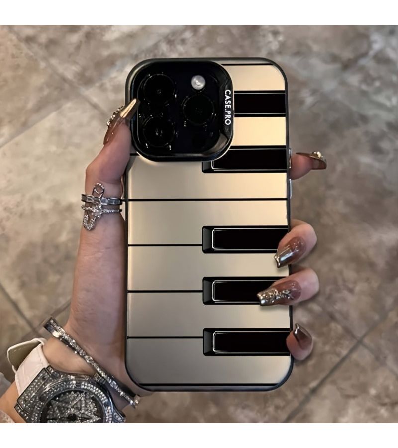 White Piano Phone Case for iPhone 16 Pro All Models - Image 1