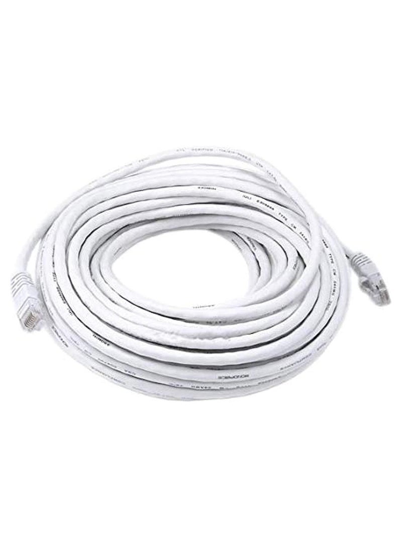 Network Lan Internet Router Cable Patch PC Modem Lead White - Image 1