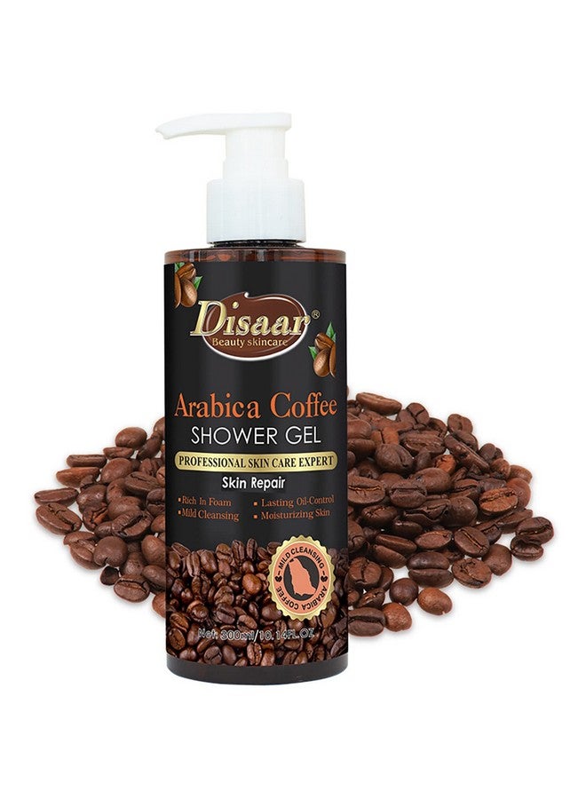 DISAAR BEAUTY Arabica Coffee Shower Gel Skin Repair Cleansing Moisturizing Removes Cuticles 300Ml/10.14Fl.Oz - Image 1