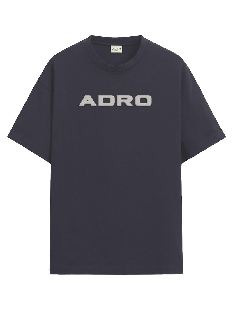 ADRO Men's Oversized Printed T-Shirt with Tiger Design and Roses - Casual Streetwear - Image 5