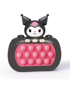 Generic Quick Push Bubble Game, Quick Push Bubbles Game Console, Decompression Machine Games, Mini-Handheld Fast Speed Push Game, Pop Puzzle Game, Gift For Boys, Girls (Kuromi)-Package Shape May Vary  - Image 1