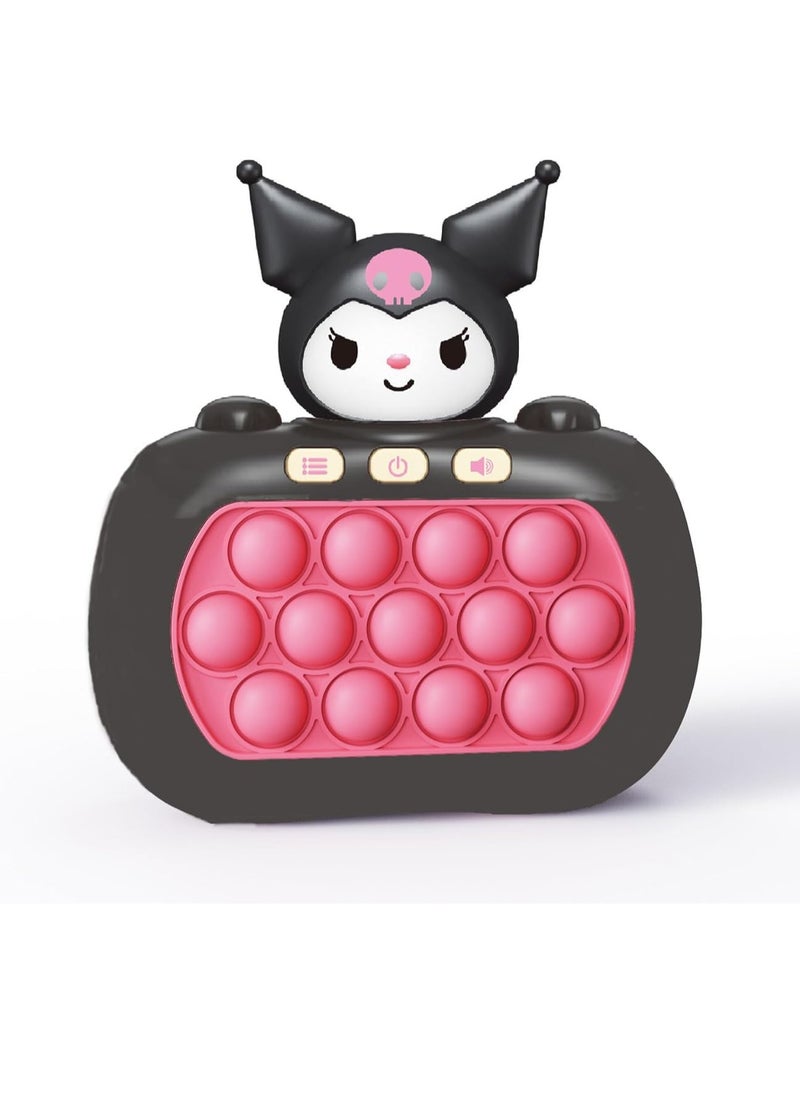 Generic - Quick Push Bubble Game, Quick Push Bubbles Game Console, Decompression Machine Games, Mini-Handheld Fast Speed Push Game, Pop Puzzle Game, Gift For Boys, Girls (Kuromi)-Package Shape May Vary - Image 1