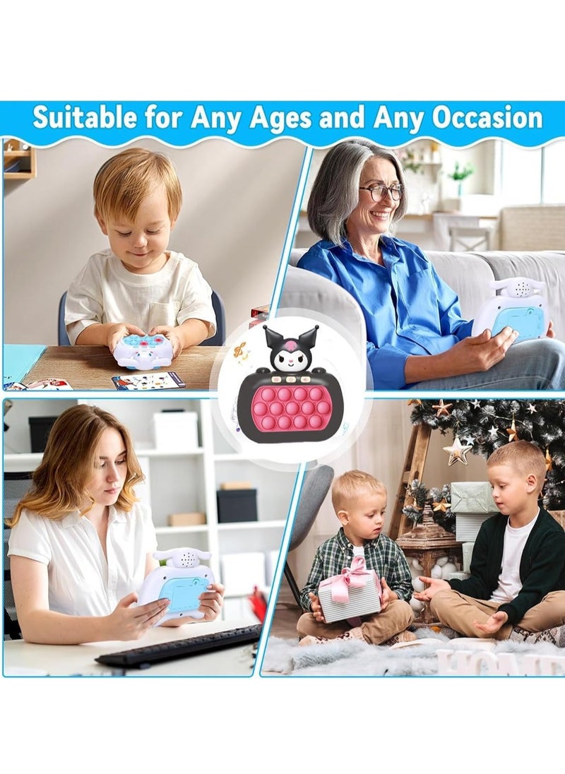 Generic - Quick Push Bubble Game, Quick Push Bubbles Game Console, Decompression Machine Games, Mini-Handheld Fast Speed Push Game, Pop Puzzle Game, Gift For Boys, Girls (Kuromi)-Package Shape May Vary - Image 1