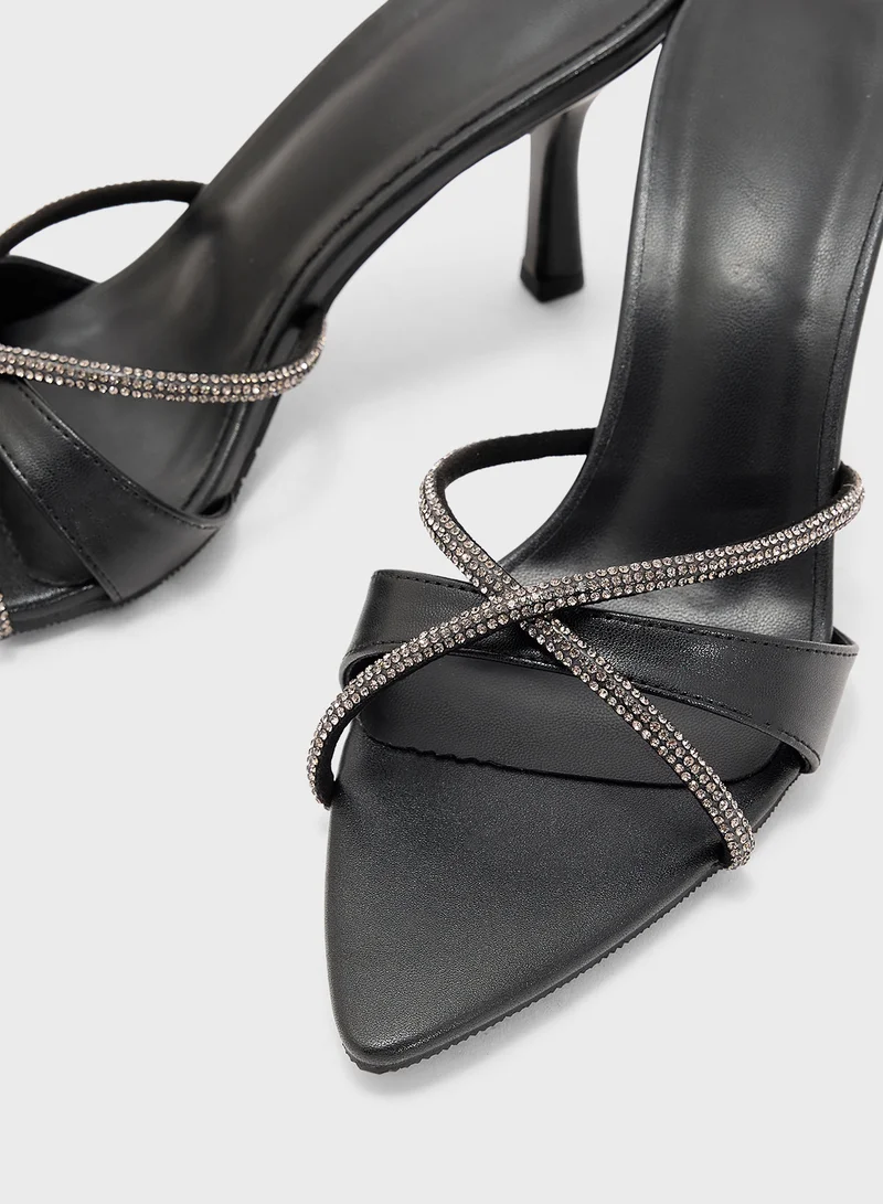 Ella Limited Edition Diamante Pointed Toe Sandal