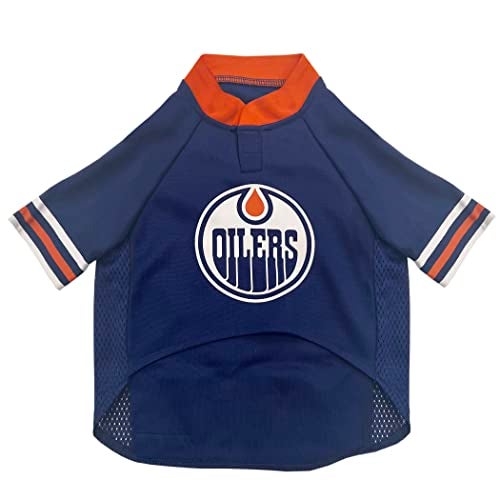 Pets First NHL Edmonton Oilers Jersey for Dogs & Cats, Medium. - Let Your Pet be a Real NHL Fan! - Image 2