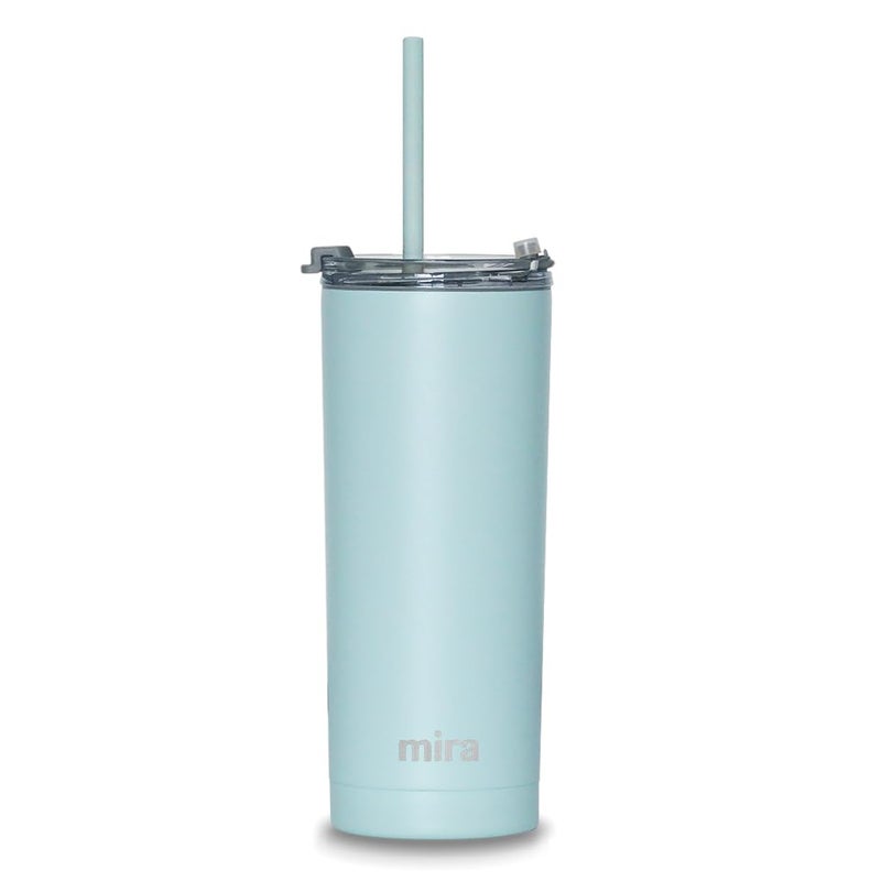 Mira MIRA 20 oz Stainless Steel Vacuum Insulated Tumbler with Multi-Use Flip Lid & Straw - Travel Tumbler Cup for Hot or  - Image 1