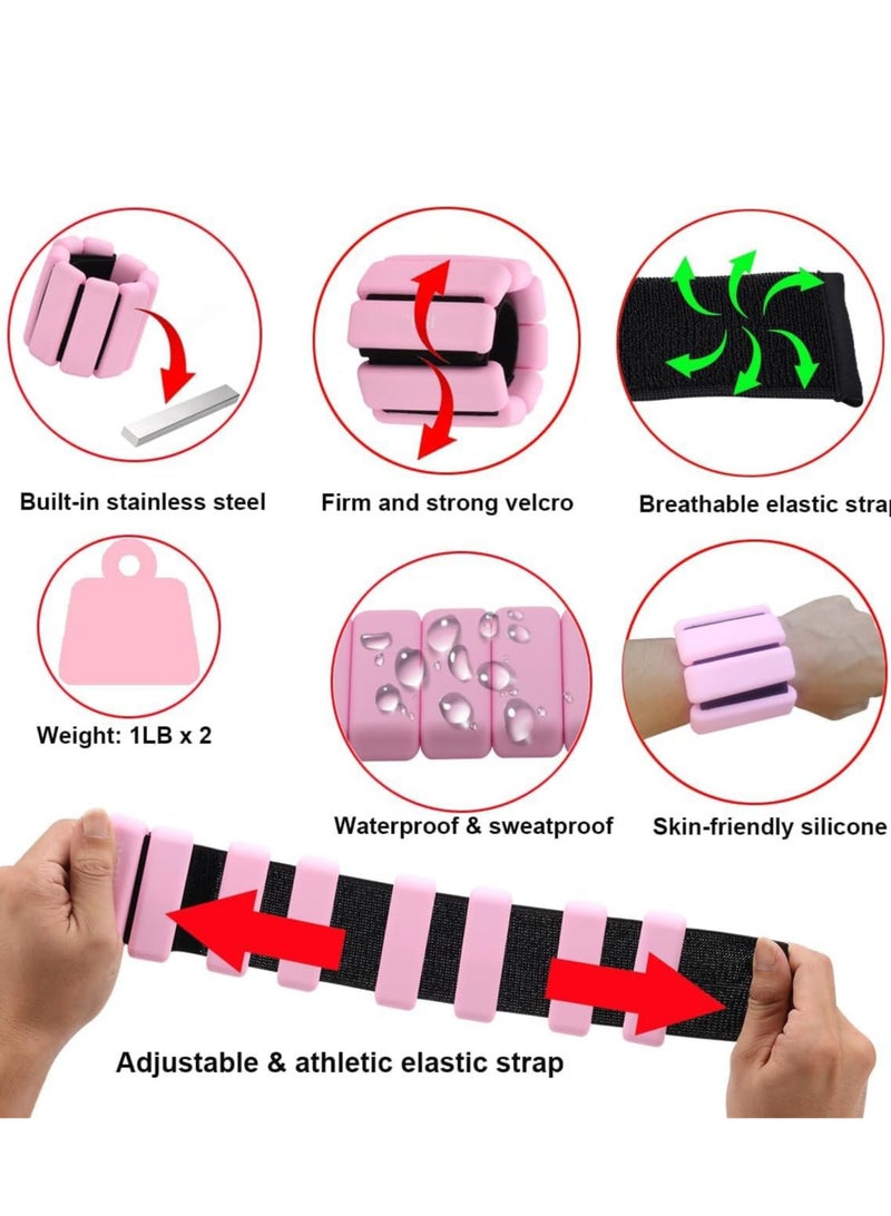 رات سو قطعتان من الأوزان القابلة للتعديل للمعصم والكاحل لممارسة الرياضة والجري واليوغا والمشي - Image 2