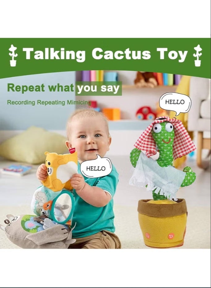 لعبة الصبار الراقص أغاني عربية غناء وتحدث وتكرار وتسجيل ألعاب كهربائية مضحكة للأطفال الصغار لعبة محاكاة موسيقى تفاعلية محشوة - Image 4