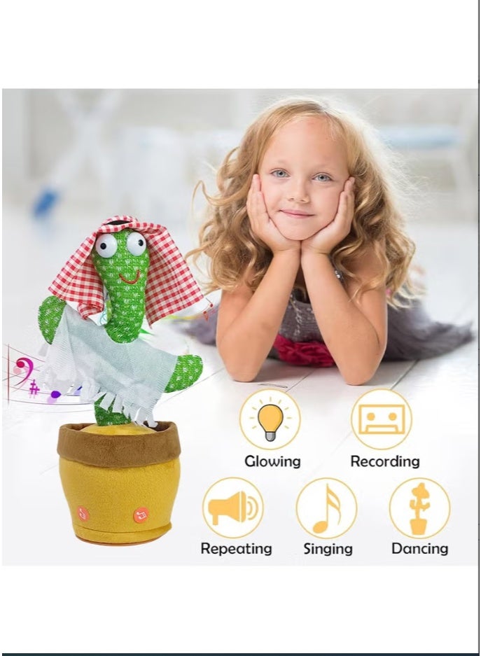 لعبة الصبار الراقص أغاني عربية غناء وتحدث وتكرار وتسجيل ألعاب كهربائية مضحكة للأطفال الصغار لعبة محاكاة موسيقى تفاعلية محشوة - Image 5