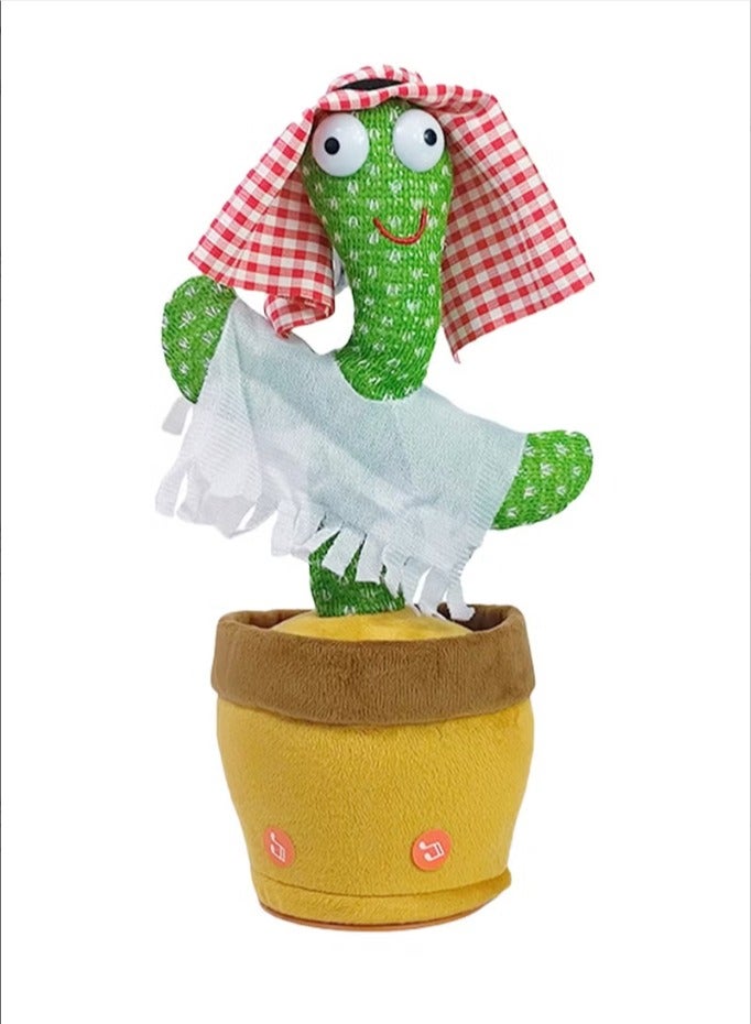 لعبة الصبار الراقص أغاني عربية غناء وتحدث وتكرار وتسجيل ألعاب كهربائية مضحكة للأطفال الصغار لعبة محاكاة موسيقى تفاعلية محشوة - Image 1