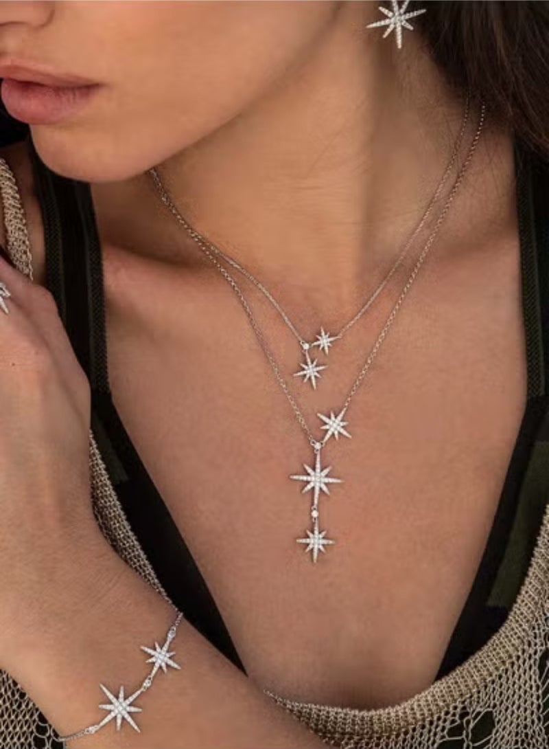 MONACO APM Triple Meteorites Adjustable Necklace for Women AC3350OX - Image 3