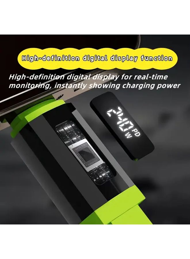 Gray 240W USB C Fast Charging Cable PD Type C Data Cable for iPhone 15 16 - Image 5