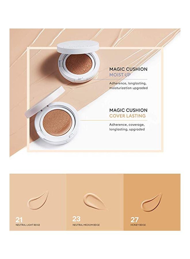 Missha Magic Cushion Secret Hybrid Sponge SPF50+ PA+++ No. 21 Light Beige - Image 4
