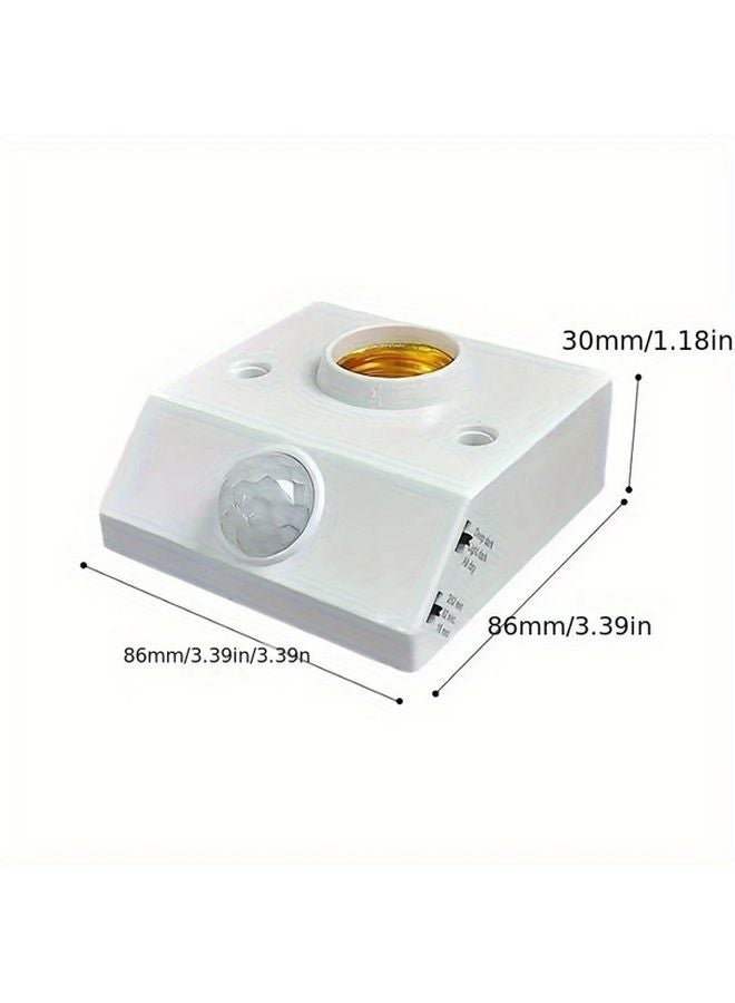 1pc E27 LED Bulb Holder Infrared Motion Sensor Sound Activated Wall Lamp 85V 265V - Image 4