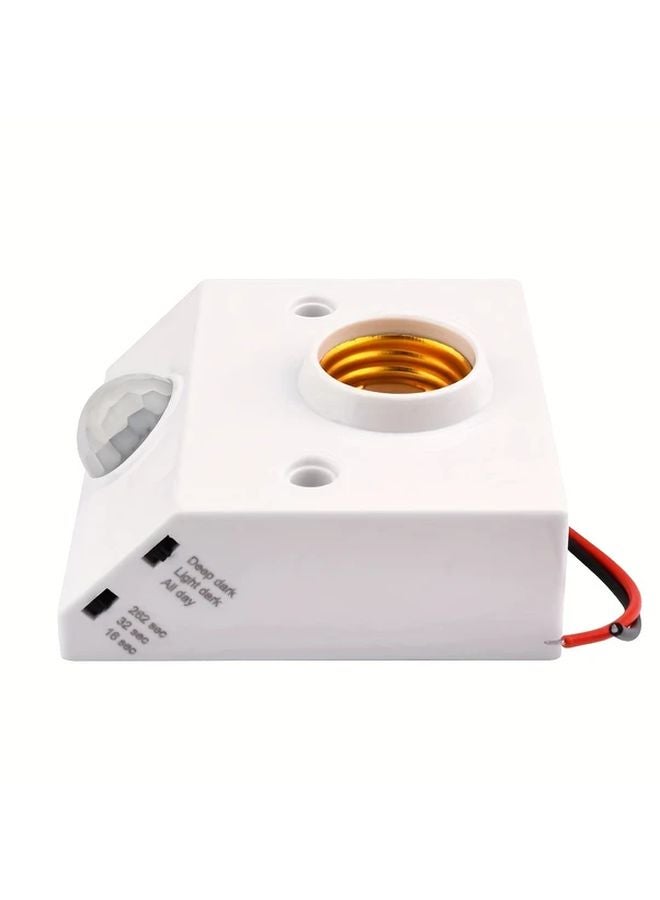 1pc E27 LED Bulb Holder Infrared Motion Sensor Sound Activated Wall Lamp 85V 265V - Image 5