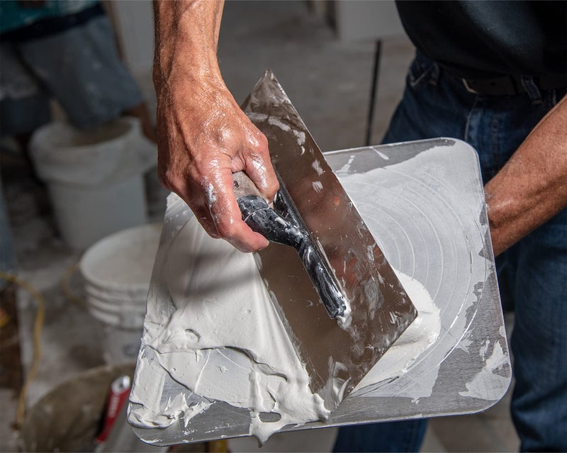 Level-5 LEVEL5 12" x 4.75" Flex Drywall Curved Trowel, 0.5MM Blade | Triple-Hardened Stainless Steel, High-Impact Handle | Sheetrock Gyprock Wall-Board Plasterboard | 4-988 - Image 2