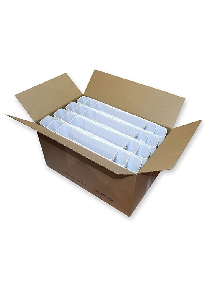 FIS مجموعة FIS مكونة من 24 قطعة من مجلدات الملفات ذات القفل الثابت باللون الأبيض - Image 1