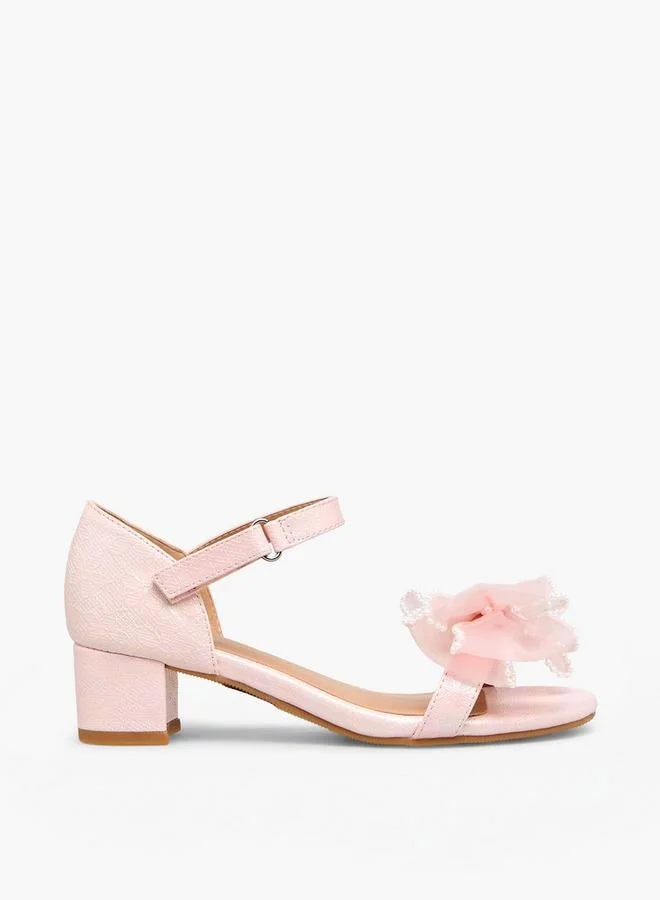 سيليست Girls Block Heel Ankle Strap Sandals Ramadan Collection