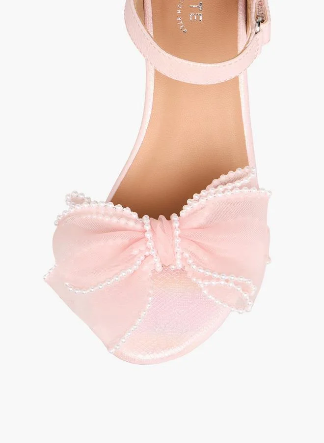 Celeste PINK Girls Block Heel Ankle Strap Sandals for Women | Best Price UAE