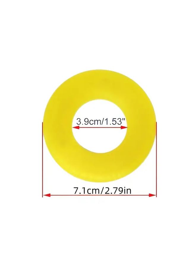 1 Pc Yellow Silencer Pad Rubber Bushing Dampers Universal Front Strut Tower Mount Suspension Shock Absorbing Bearing Washer Over Bumps - Image 2