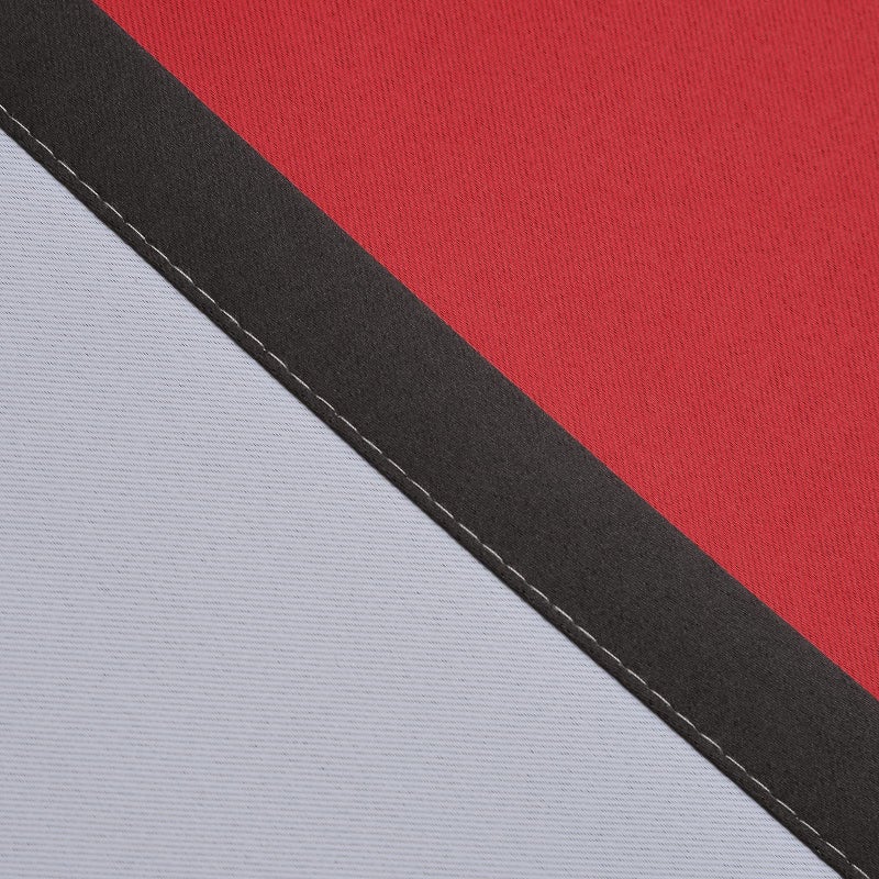 COSVIYA Ombre Room Darkening Red and Black Curtains 63 inches Length for Kids Bedroom  Light Blocking 2 Tone Reversible Rod Pocket Gradient Window Drapes for Living Room 2 Panels  52 inches Wide - Image 5