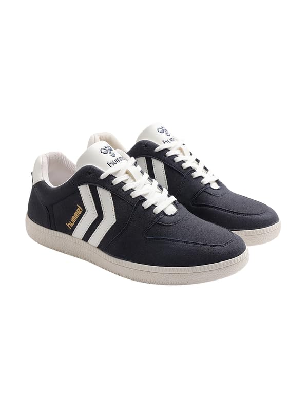 hummel Classic Verve Casual Lace-up Sneaker for Men Enhanced Comfort with Cushioned Insole and Slip-Resistant - UK 11 Navy/White - Image 1