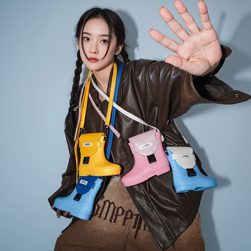Women's Creative Boot-Shaped Crossbody Bag with Phone Pocket - Image 1