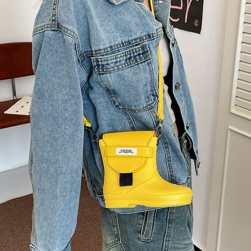 Women's Creative Boot-Shaped Crossbody Bag with Phone Pocket - Image 4