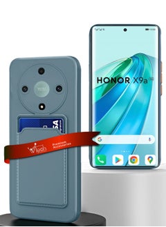 Wtech Silicone TPU With Card Holder Case Cover For Honor X9a 5G 2023 Grey  - Image 1