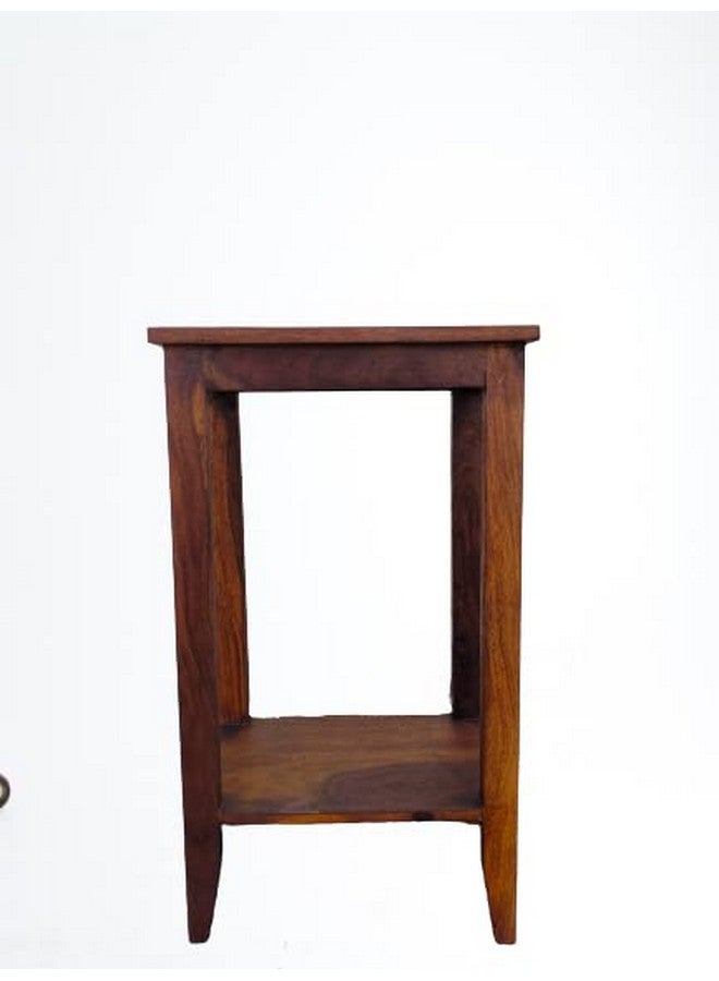 Umark Umark Solid sheesham Wood Long Table Bar Tall Stool Patio Outdoor Garden Chair Seat Home Stool Brown (Brown)  - Image 4
